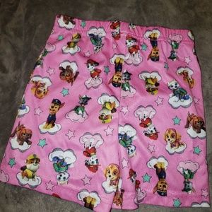 Paw patrol pink little girls Pajama shorts